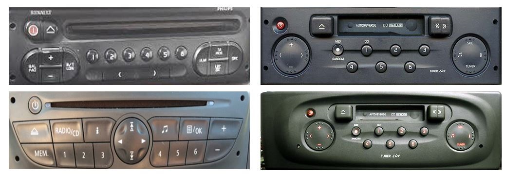 Eosnow Cble Audio AUX pour autoradio, adaptateur d'entrée MP3 de  remplacement pour Clio Espace Kangoo