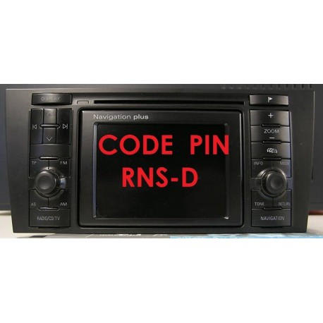 Recuperation Code Pin pour autoradio GPS RNS-D Audi A4 A6