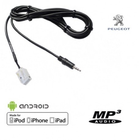 Cable Auxiliaire Autoradio Peugeot d'origine