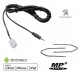 Cable auxiliaire aux adaptateur mp3 PEUGEOT 207 12PIN RD4 ps4+ 2cles extraction