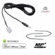 cable aux jack 3.5 mp3 autoradio CITROEN C4 RD4 12PIN + 2cles demontage