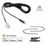 cable aux jack 3.5 mp3 autoradio CITROEN C4 RD4 12PIN + 2cles demontage