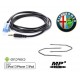 Cable auxiliaire MP3 pour autoradio ALFA ROMEO 147 DE 2002 PHASE 1 + Clés Extracteur