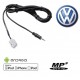 Cable Auxiliaire MP3 pour autoradio Volkswagen RCD210 RCD310 RNS310 RNS510 MFD3