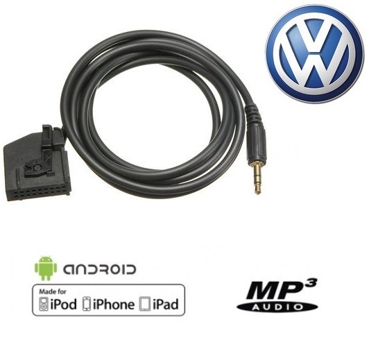 Cable Auxiliaire MP3 Autoradio VW GOLF 5 PASSAT TOURAN MFD2 RNS RNS2  ca_vw1800000000_478 10,99 € biscoshop