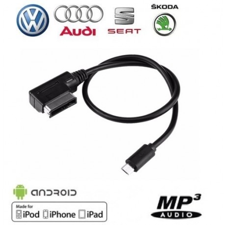Câble Adaptateur USB Boîte VW Audi Seat Skoda Media dans MDI MMI 