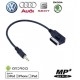 Cable auxiliaire 3.5mm MDI pour vehicule Audi VW Skoda Seat