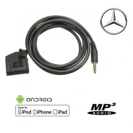 W463 Cable auxiliaire aux adaptateur mp3 pour autoradio Mercedes Classe G 