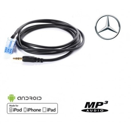 Cable Auxiliaire MP3 pour Autoradio Mercdes Class A et B