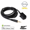 Cable Auxiliaire MP3 pour Autoradio Origine Opel