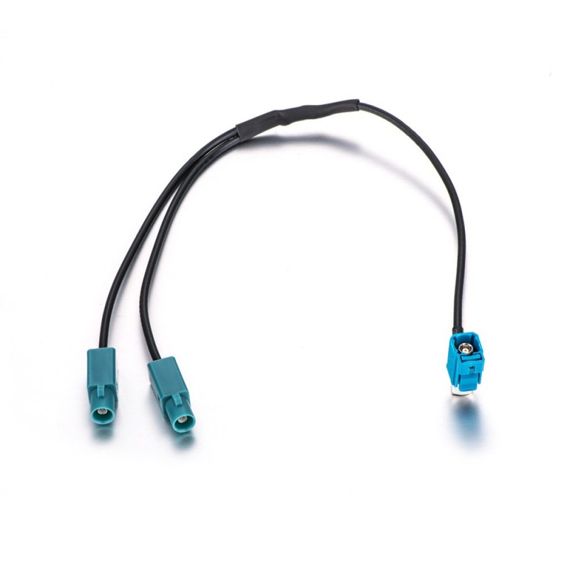 Cable adaptateur Fakra Iso pour antenne autoradio BMW VW Renault bleu