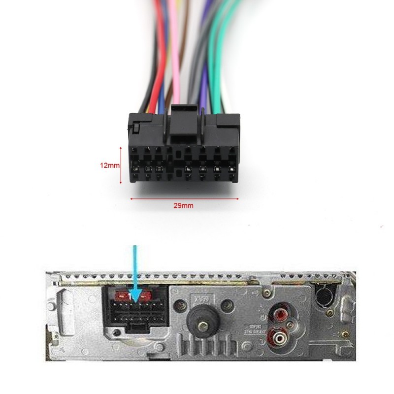 Adaptateur Câble C1985 Faisceau ISO Autoradio pour Sony XPLOD MP3 XR 350 660 