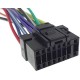Cable Faisceau ISO pour autoradio ALPINE16 pins connecteur noir
