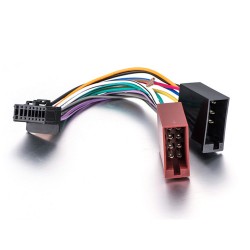 Câble faisceau ISO pour autoradio Pioneer 16 broches 24,5 x 10 mm