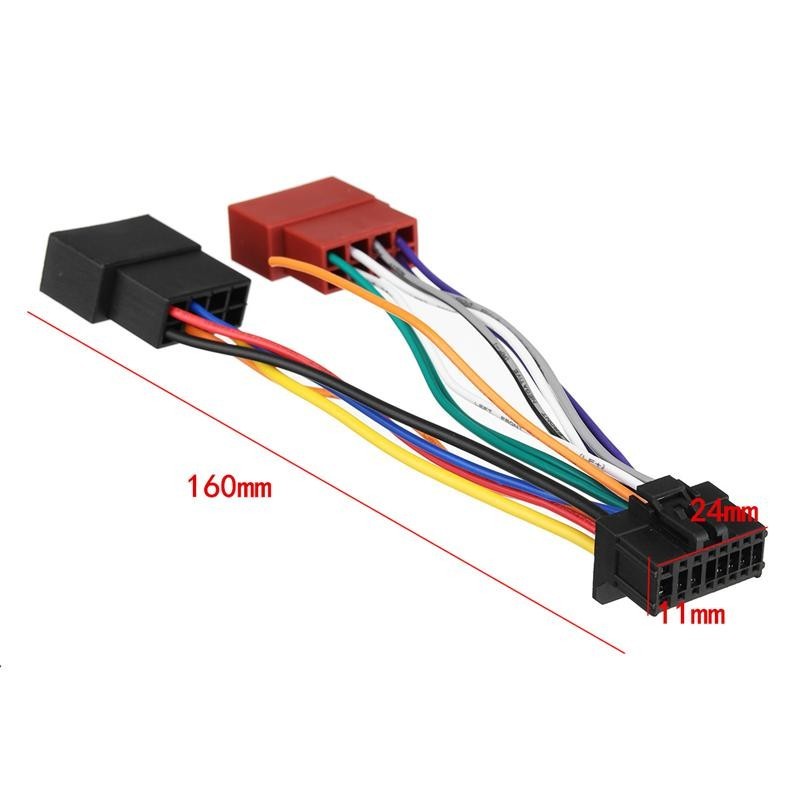 Câble adaptateur faisceau ISO 16 pin pour autoradio KENWOOD
