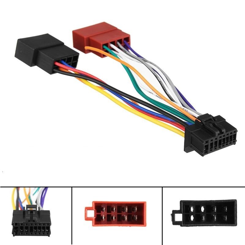 Faisceau ISO 16 Broches TechExpert Pour Autoradios Pioneer - Compatible Modèles DEH, DEH-P, KEH-P