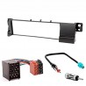 Facade autoradio BMW Serie 3 E46 et adaptateur cable ISO et Antenne