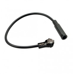 Câble Adaptateur Antenne ISO Femelle Vers DIN Mâle Coudé Autoradio