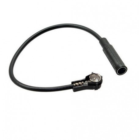 Câble Adaptateur Antenne ISO Femelle Vers DIN Mâle Coudé Autoradio