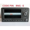 Recuperation Code Pin pour autoradio GPS RNS-E Audi A3 S3 A4 A6 TT R8