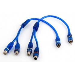 Adaptateurs Y Splitter RCA 1 male vers 2 femelle