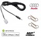 Cable MP3 Auxiliaire MP3 autoradios d'origine Audi A3 A4 TT+ Clés