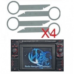Clefs demontage autoradio VW Volkswagen MFD