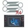 Clefs demontage autoradio VW Volkswagen MFD