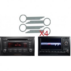 Clefs demontage extraction autoradio Audi TT Concert 3 Symphony