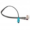 Cable Antenne Fakra pour VW Rcd Rns 210 300 310 510 Mfd2 Mfd3 1 Fakra Male
