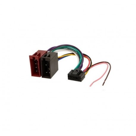 Cable Faisceau ISO pour autoradio JVC 16 pins 10mm*22mm