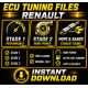 Renault Fichiers Chip Tuning ECU Cartographie Reprogrammation Stage 1, 2, 3