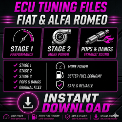 Fiat Fichiers Chip Tuning ECU Cartographie Reprogrammation Stage 1, 2, 3