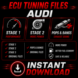 Audi Fichiers Chip Tuning ECU Cartographie Reprogrammation Stage 1, 2, 3