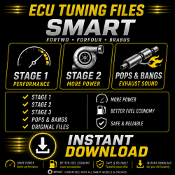 SMART Fichiers Chip Tuning ECU Cartographie Reprogrammation Stage 1, 2, 3
