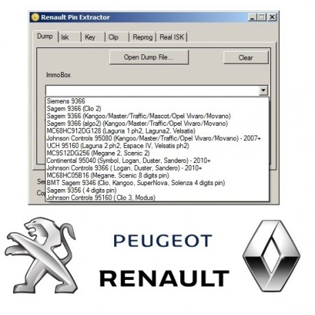 RENAULT PIN EXTRACTOR V2 + PSA ENGINE ECU CODE SOFTWARE FULL NEW