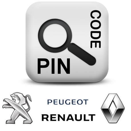 Logiciel Code pin calculateur pour Renault / DACIA / Peugeot / Citroen