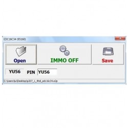 Logiciel EDC16C34 immo pin calculator and immo off from dump 95160 full software