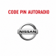 Récupération Code PIN Pour Autoradio Nissan Micra Note Qashqai Almera Juke Connect