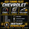 Fichiers ECU Chevrolet - Cartographies ORI, Stage 1, Stage 2 & Stage 3