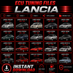 Fichiers ECU Lancia - Cartographies ORI, Stage 1, Stage 2 & Stage 3