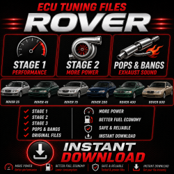 ROVER Fichiers Chip Tuning ECU Cartographie Reprogrammation Stage 1, 2, 3