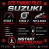 SUZUKI Fichiers Chip Tuning ECU Cartographie Reprogrammation Stage 1, 2, 3