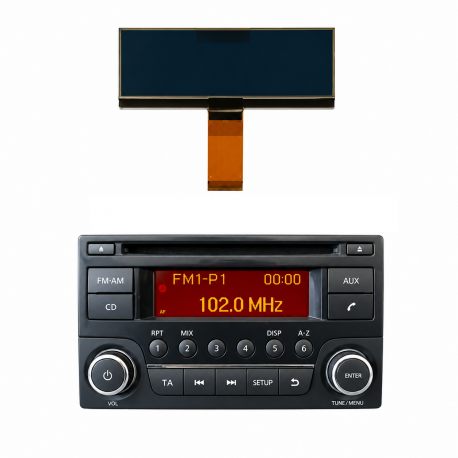 Écran LCD Pour Autoradio Nissan Juke, Navara, Note, NV200, Qashqai, X-Trail