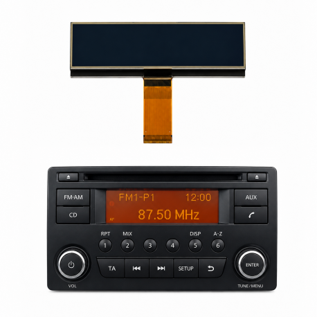 Écran Afficheur LCD Autoradio Nissan Qashqai Juke X-Trail Navara Note Micra NV200