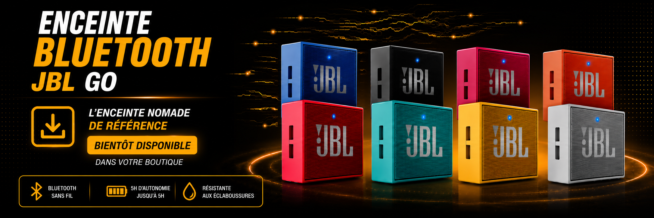 Enceinte Bluetooth JBL GO Portable Sans Fil