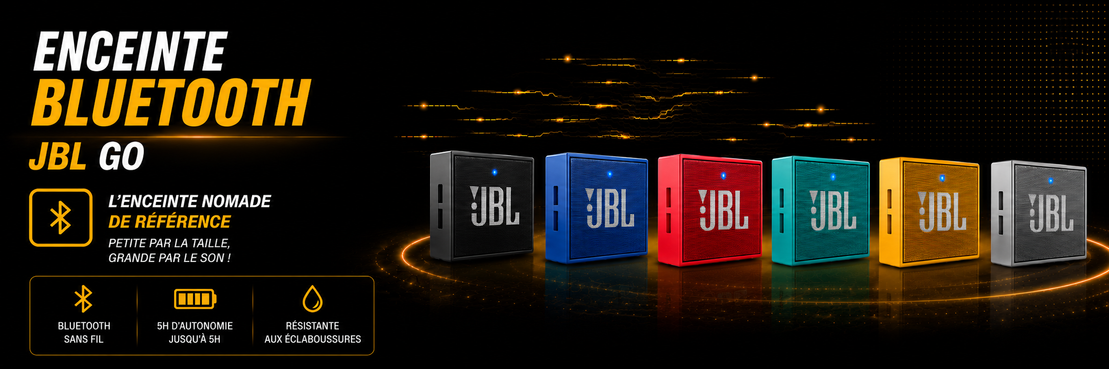 Enceinte Bluetooth JBL GO Portable Sans Fil